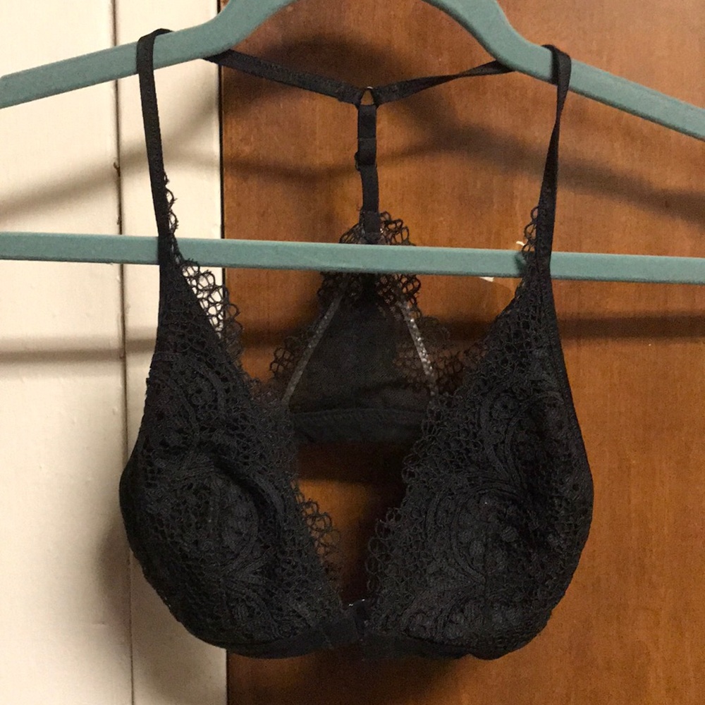 black padded bralette